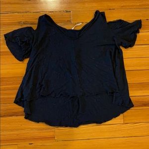 Freepeople black shortsleeve